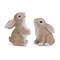 Melrose Sitting and Standing Posed Bunny Figurines -4" - Set of 4